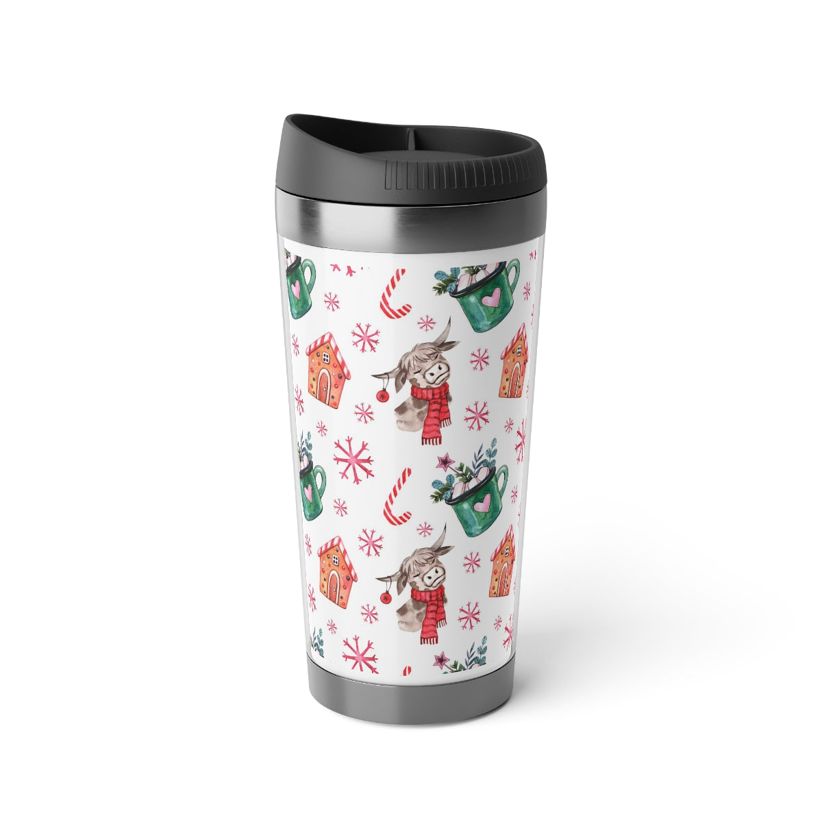 Christmas Stainless Steel Travel Mug