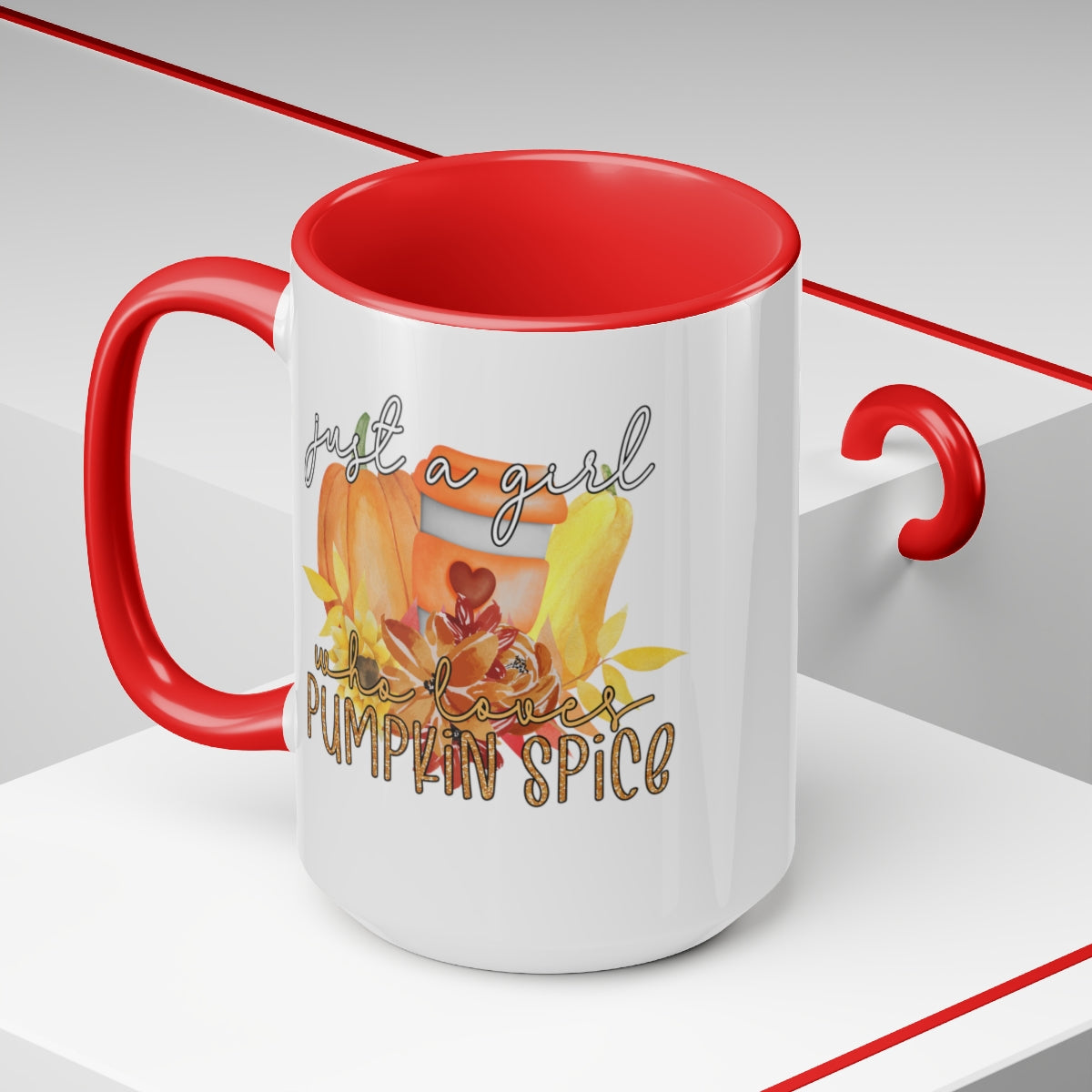 Pumpkin Spice Girl Coffee Mugs, 15oz, Unique Coffee Mug