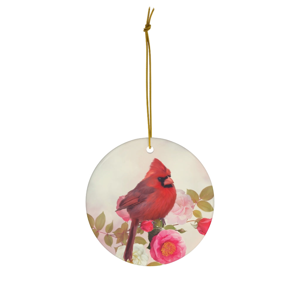 Christmas Cardinal Ceramic Ornament, 1-Pack