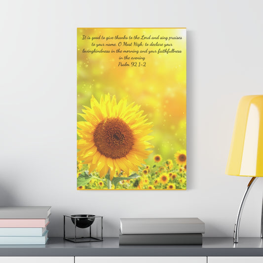 Classic Sunflower Canvas