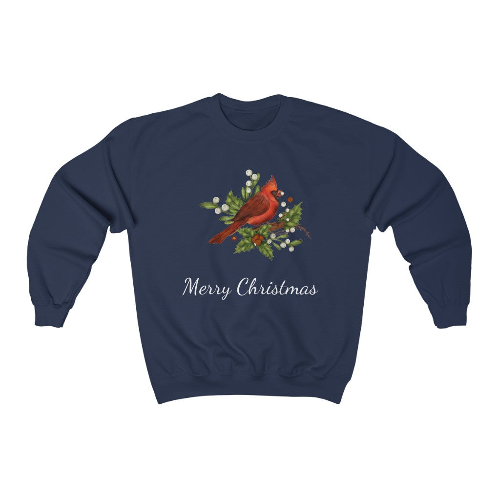 Christmas Cardinal Heavy Blend™ Crewneck Sweatshirt