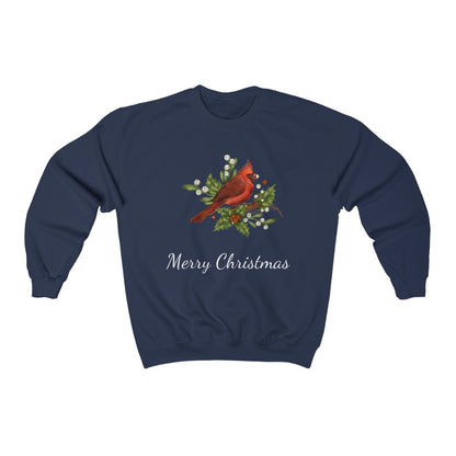 Christmas Cardinal Heavy Blend™ Crewneck Sweatshirt