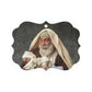 Simeon and Baby Jesus Metal Plaque Ornament