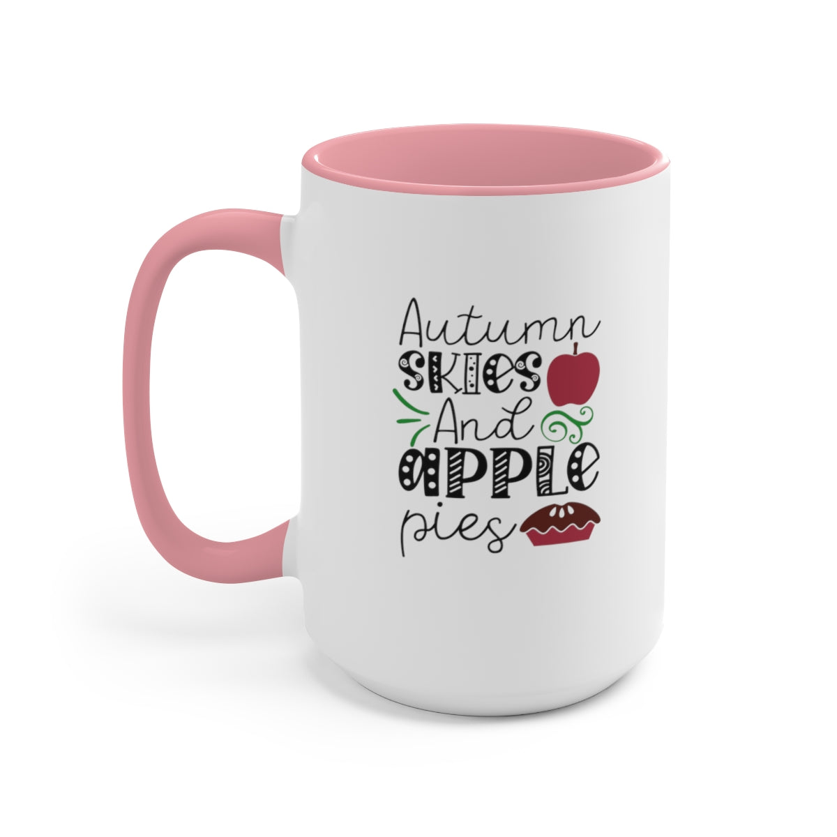 Apple Pie Autumn Skies Coffee Mugs, 15oz