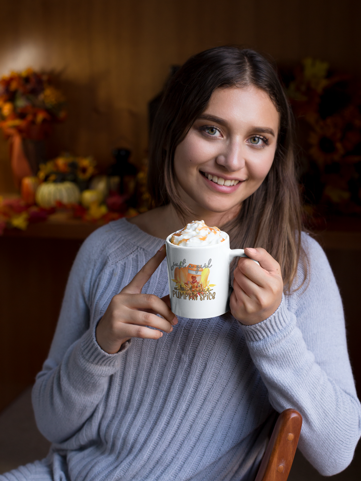 Pumpkin Spice Girl Coffee Mugs, 15oz, Unique Coffee Mug