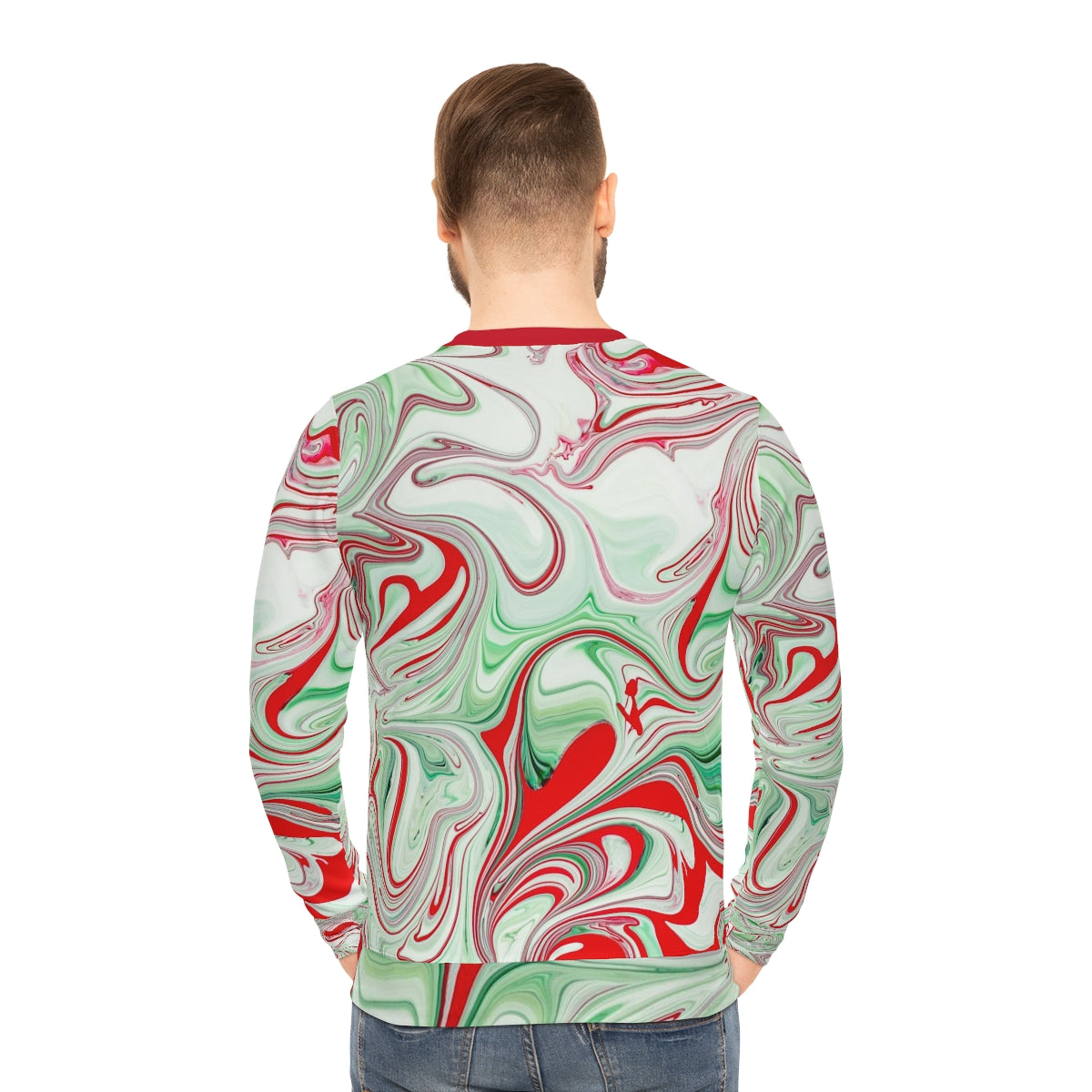 Ugly Christmas Lightweight Sweatshirt, Peppermint, CandyCane