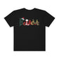 Comfort Colors T-shirt, Retro T-shirt, Believe, Christmas Tree, Christmas Stocking