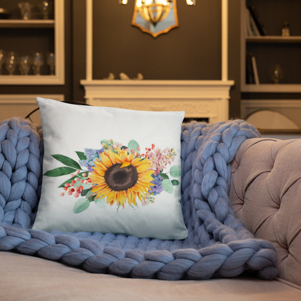 Sunflower bouquet Pillow