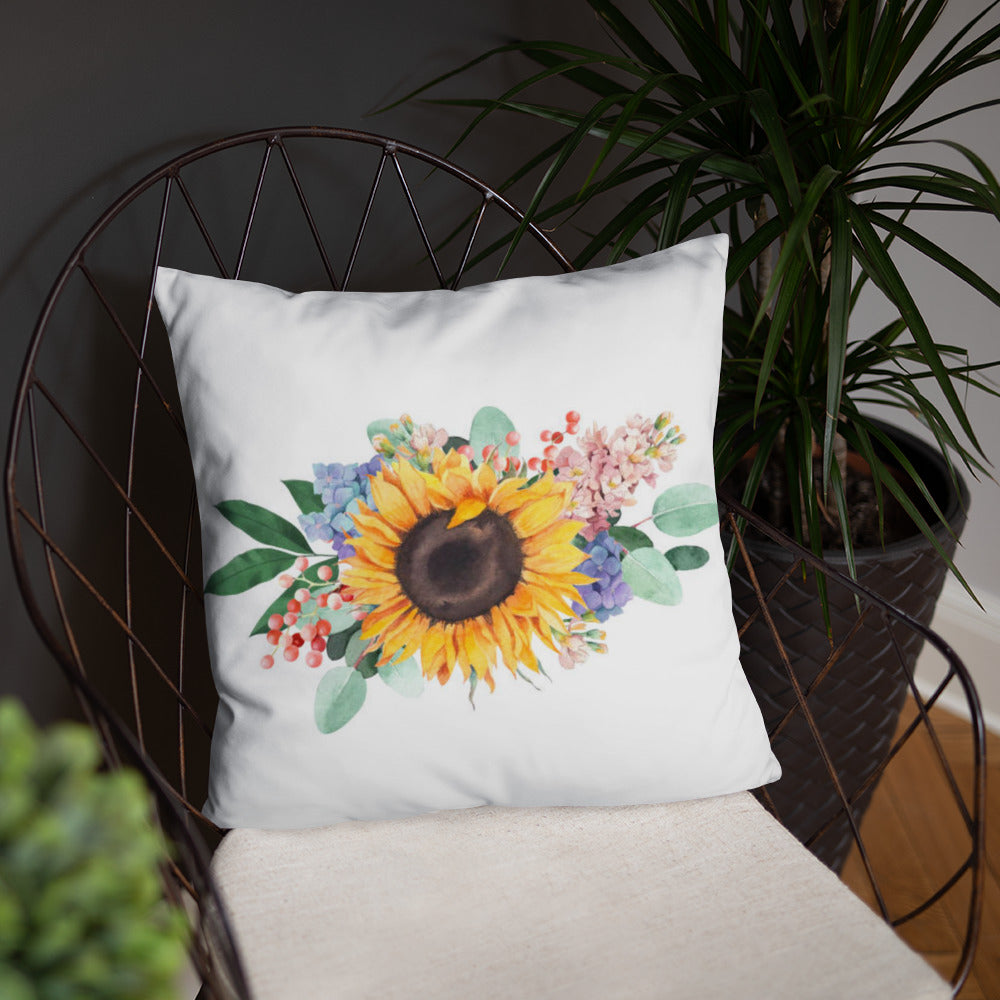 Sunflower bouquet Pillow