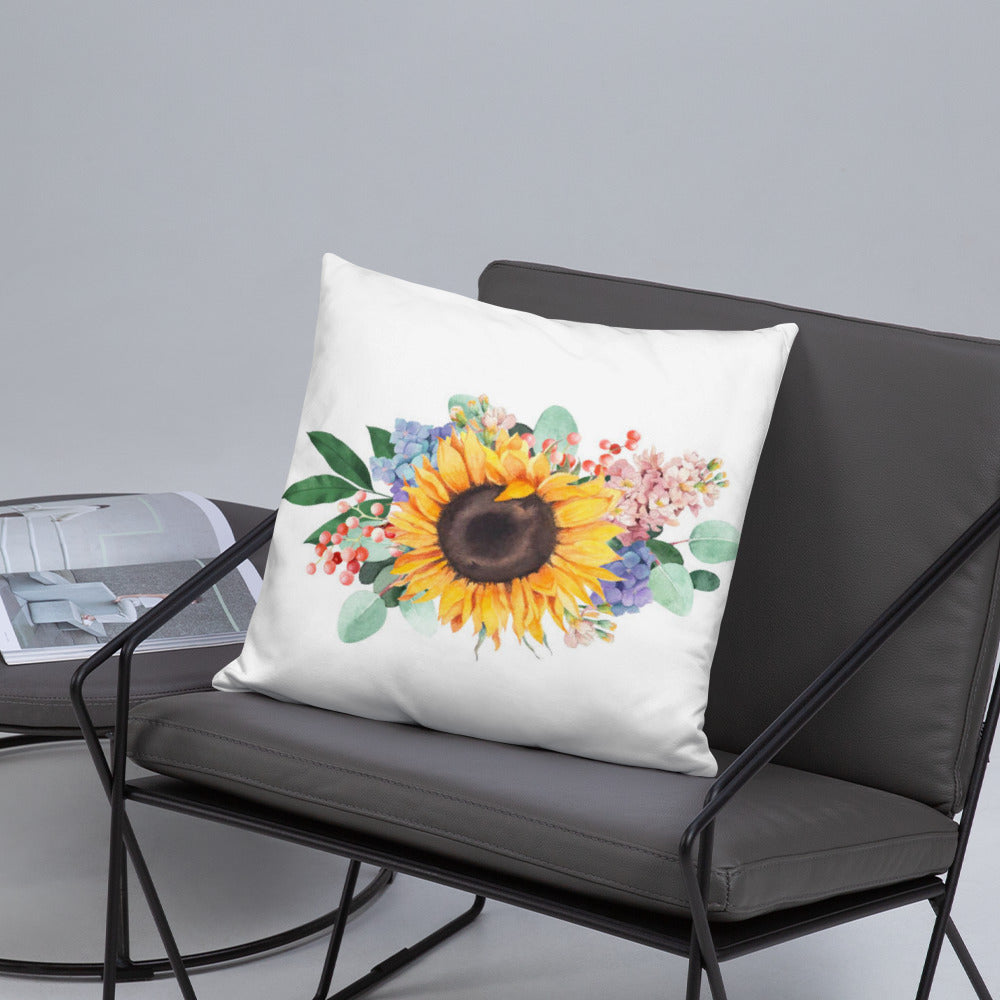 Sunflower bouquet Pillow