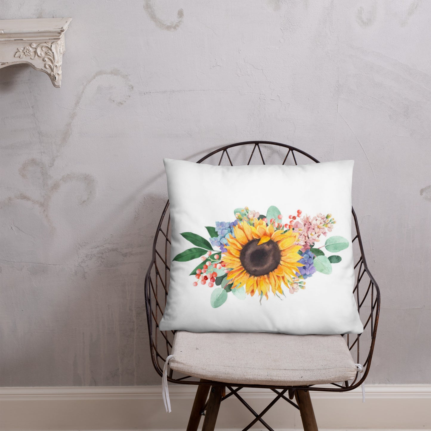 Sunflower bouquet Pillow