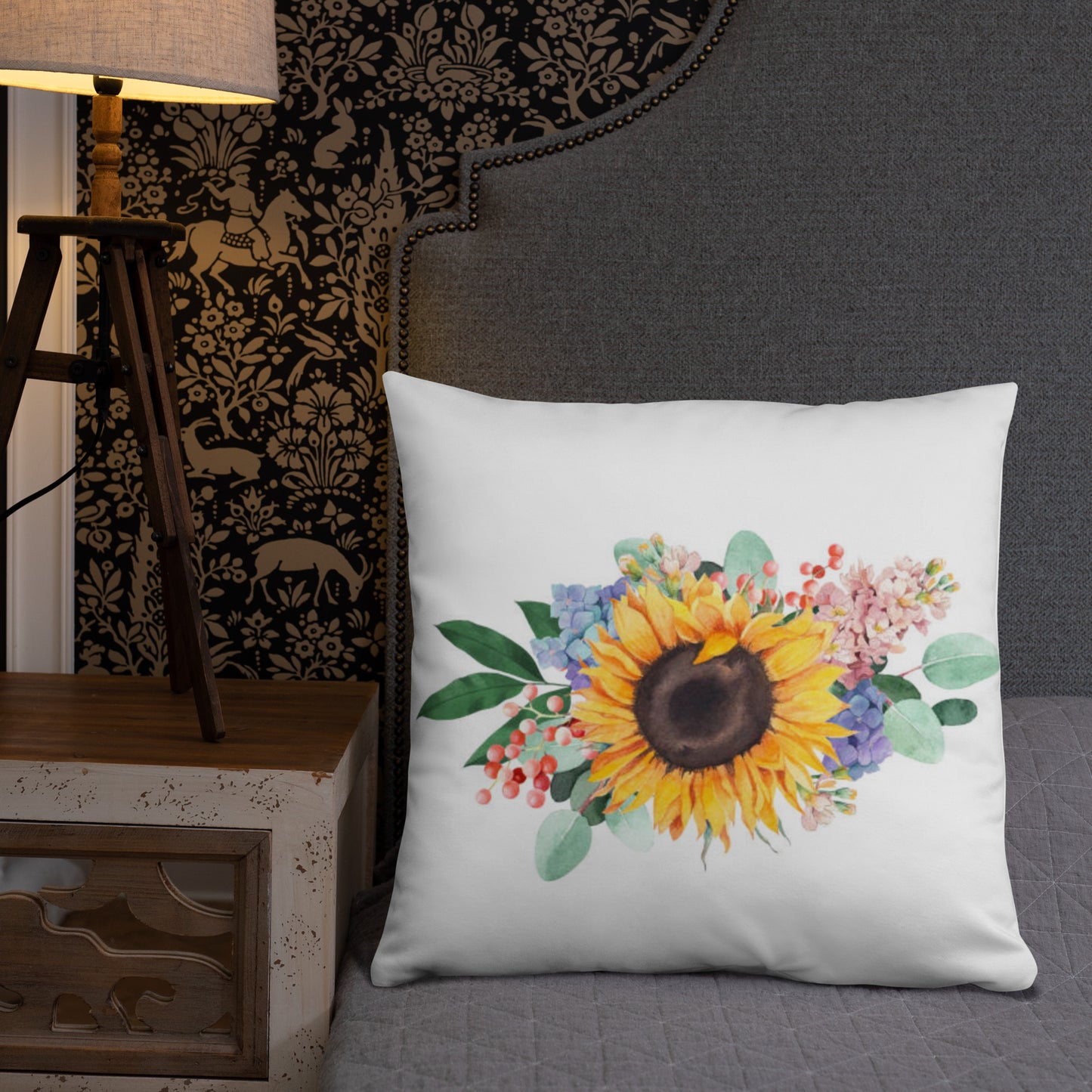 Sunflower bouquet Pillow