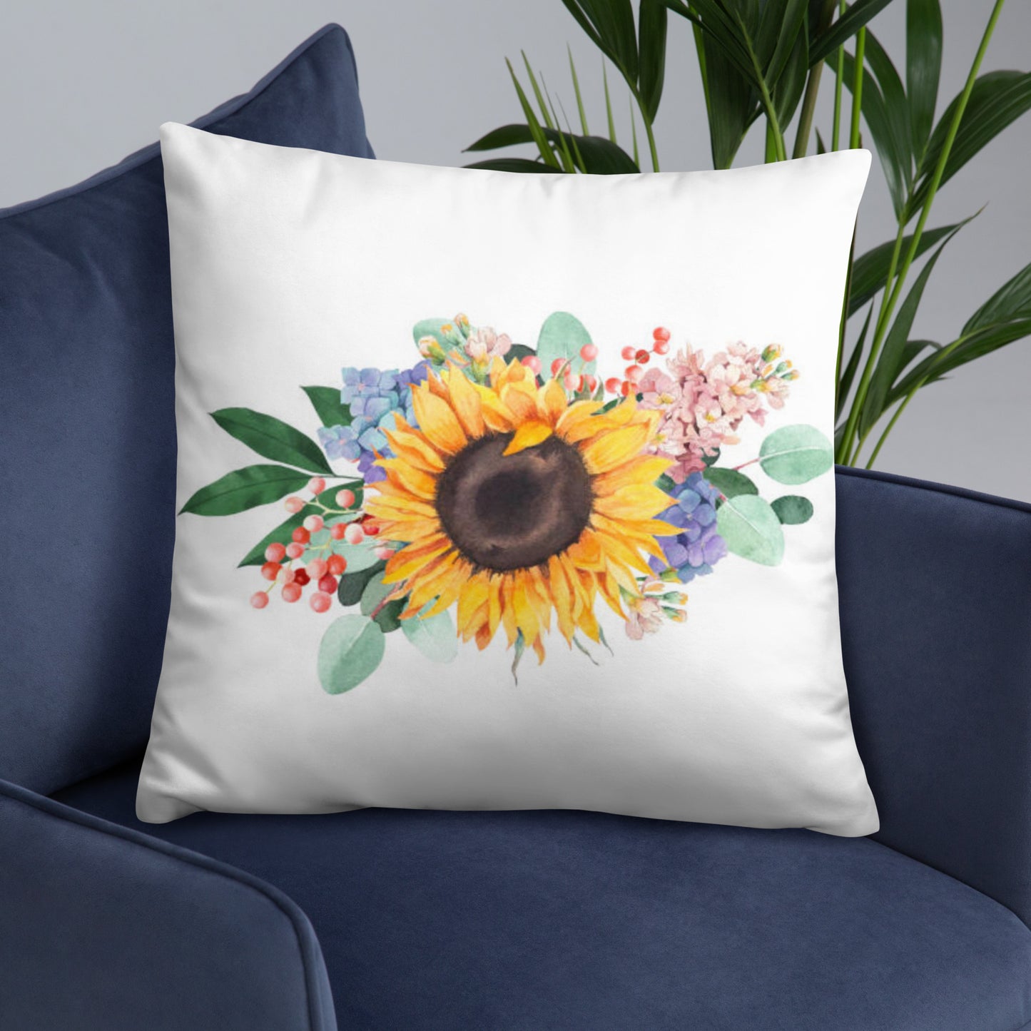 Sunflower bouquet Pillow