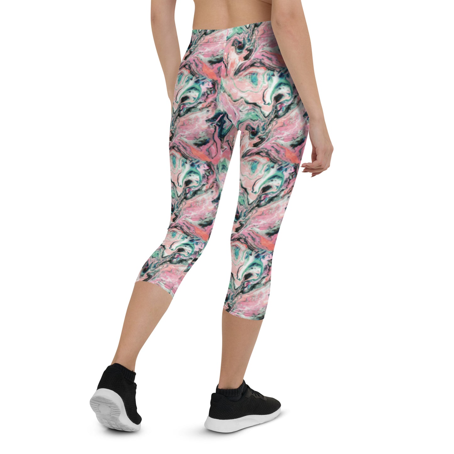 Pink Storm Capri Leggings