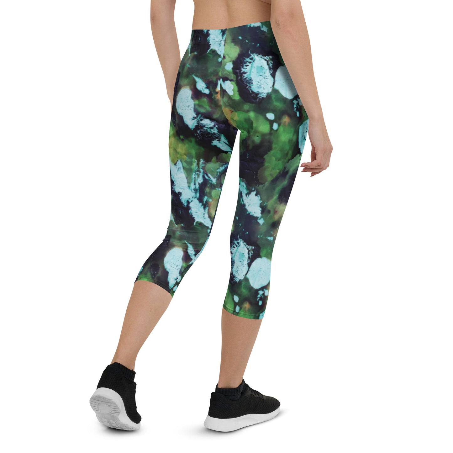 Green Hot Mess Capri Leggings