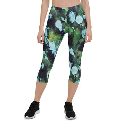 Green Hot Mess Capri Leggings