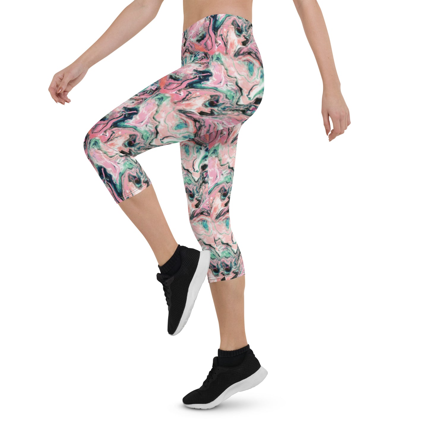 Pink Storm Capri Leggings