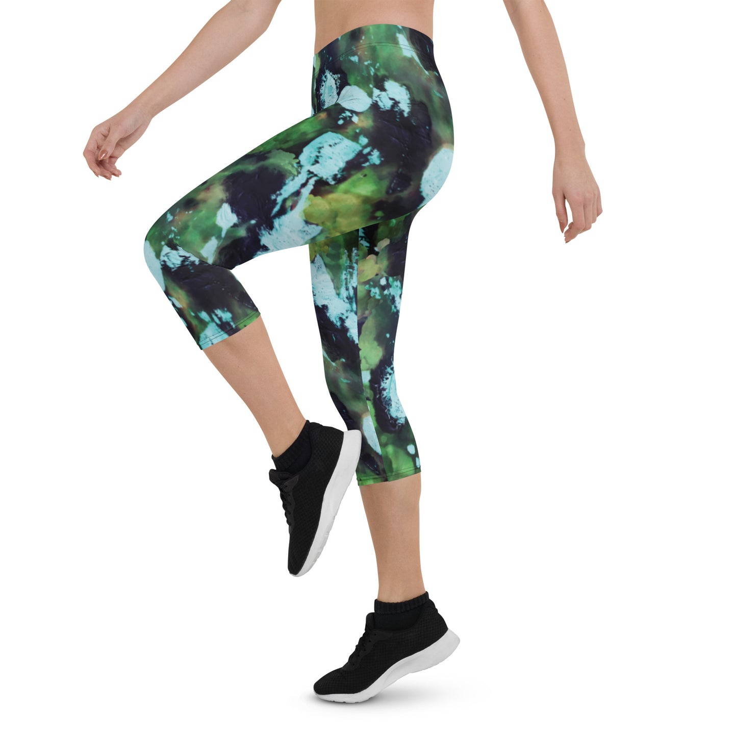 Green Hot Mess Capri Leggings