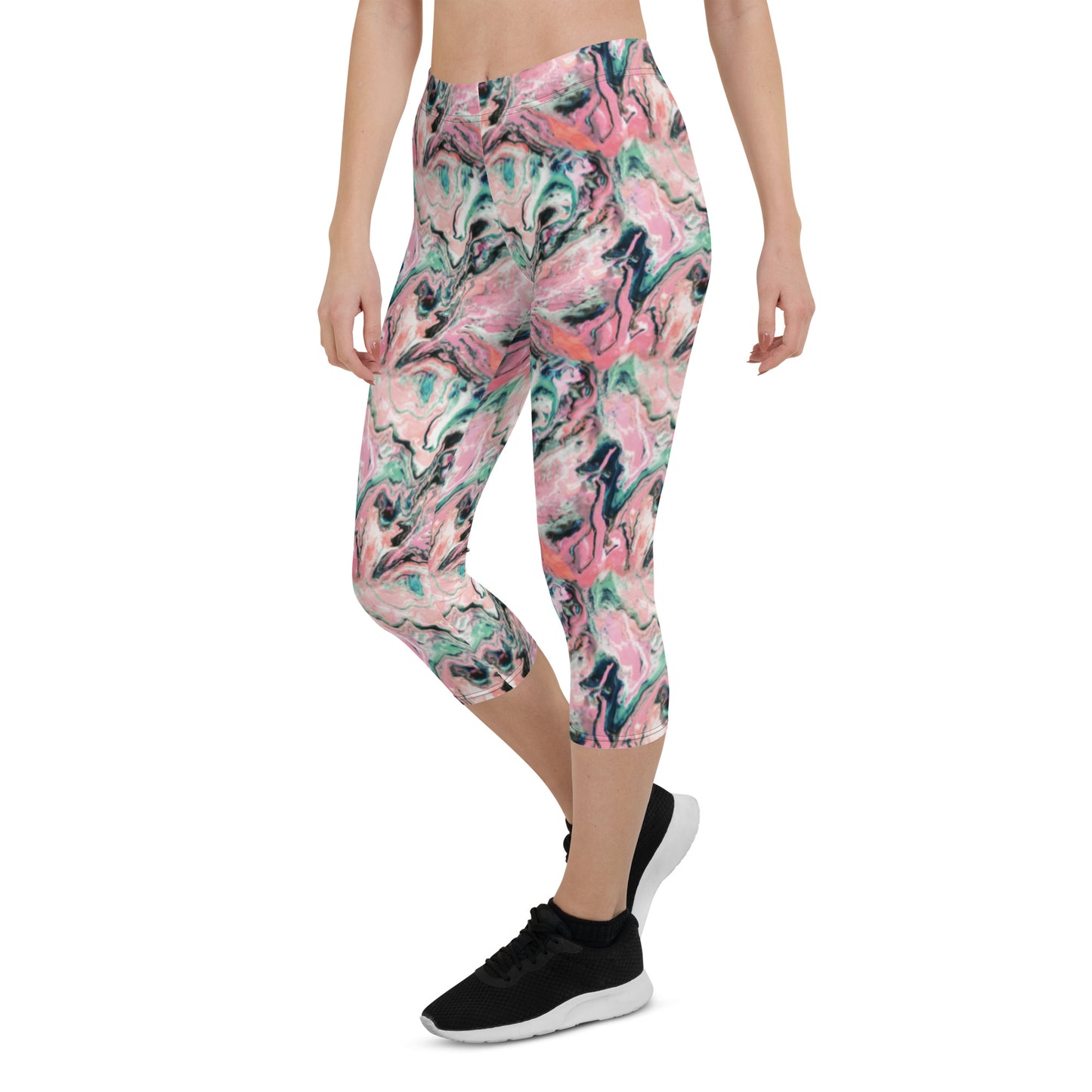 Pink Storm Capri Leggings