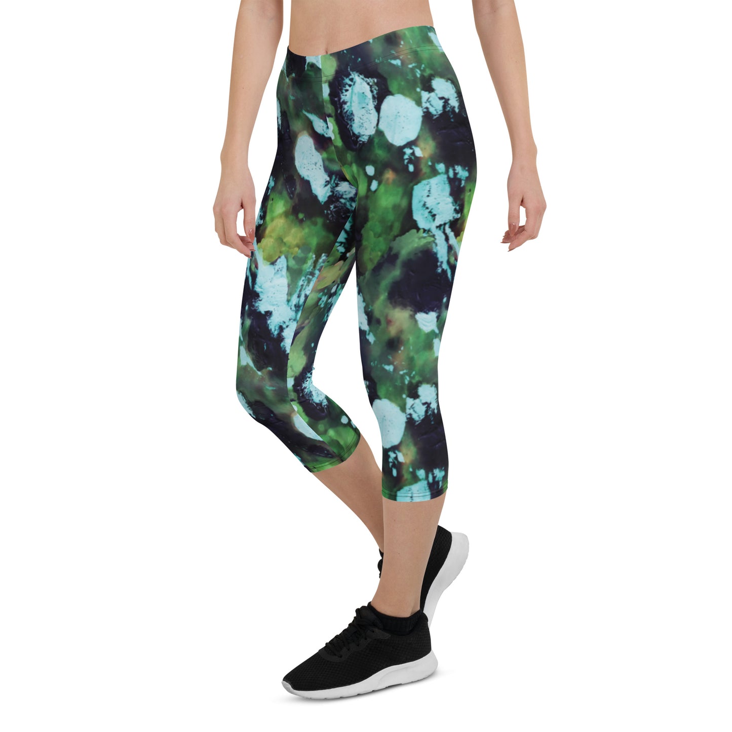 Green Hot Mess Capri Leggings