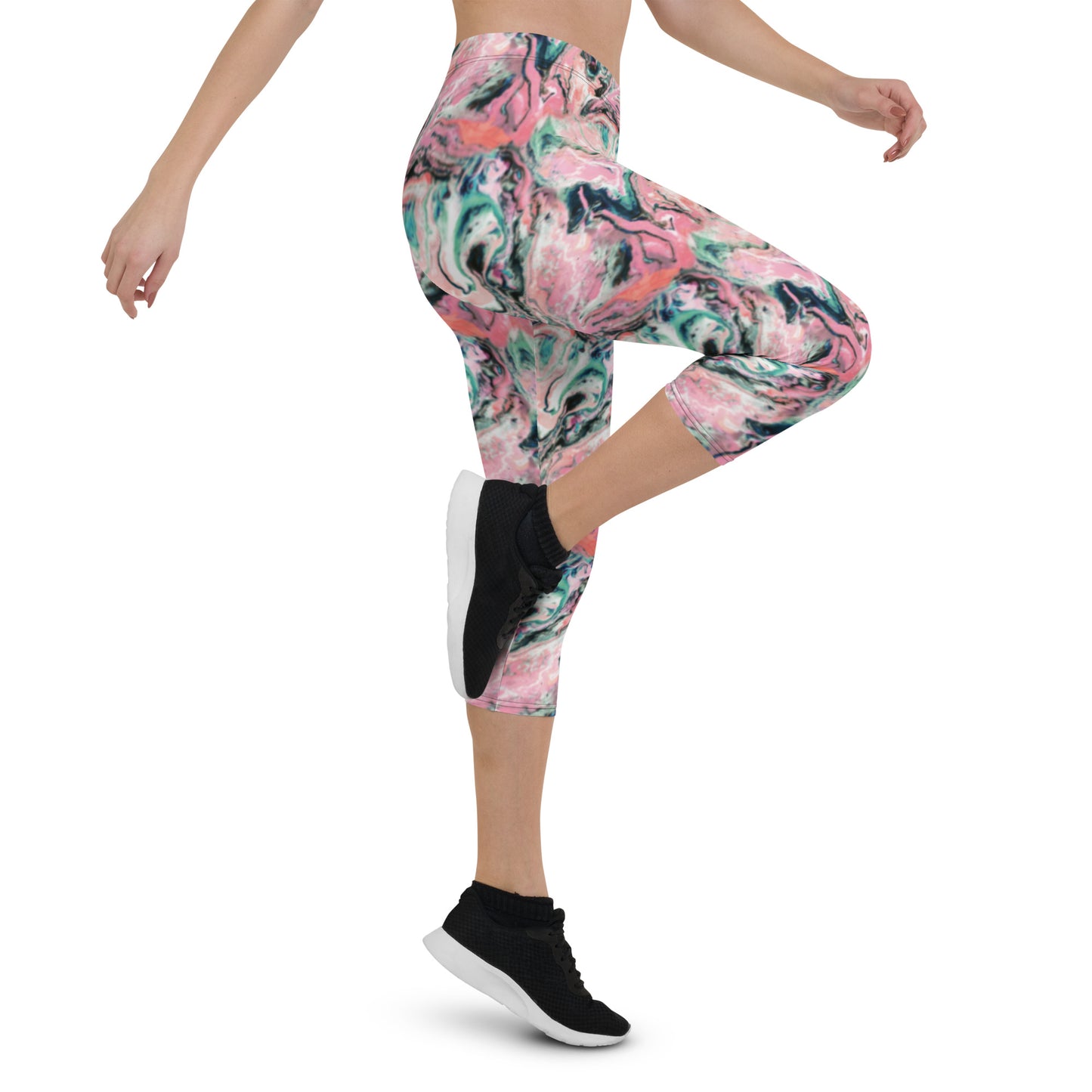 Pink Storm Capri Leggings