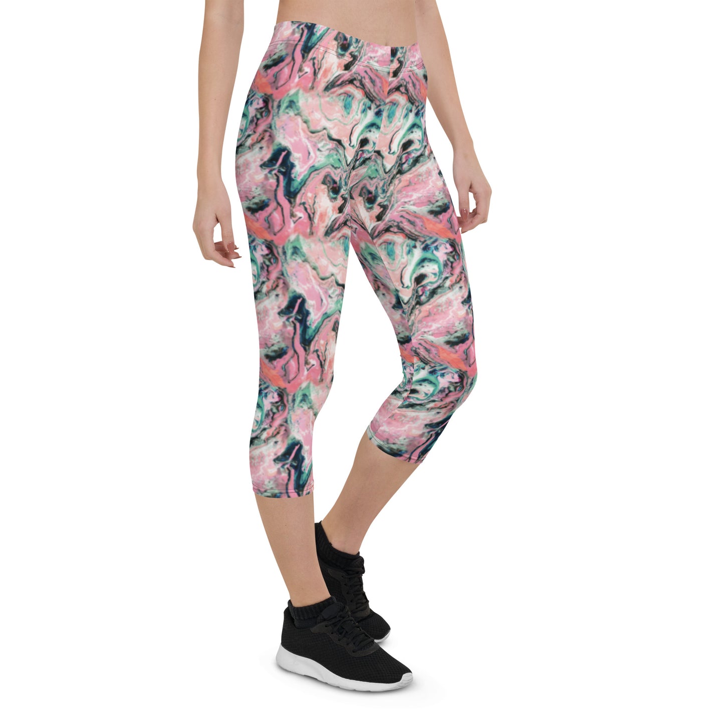 Pink Storm Capri Leggings