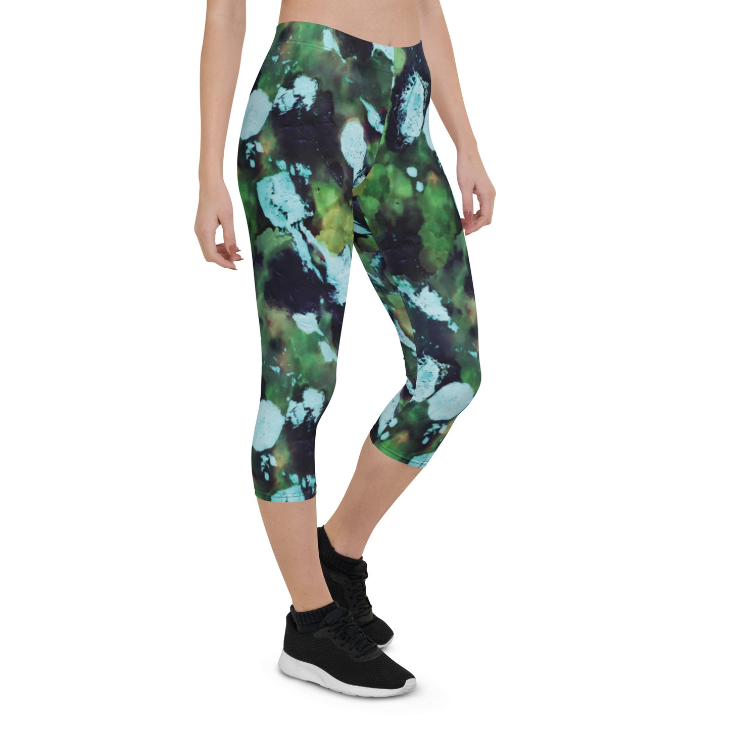 Green Hot Mess Capri Leggings