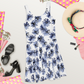 Black and White Floral Skater Dress