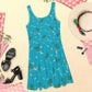 Palm and Gulls Skater Dress