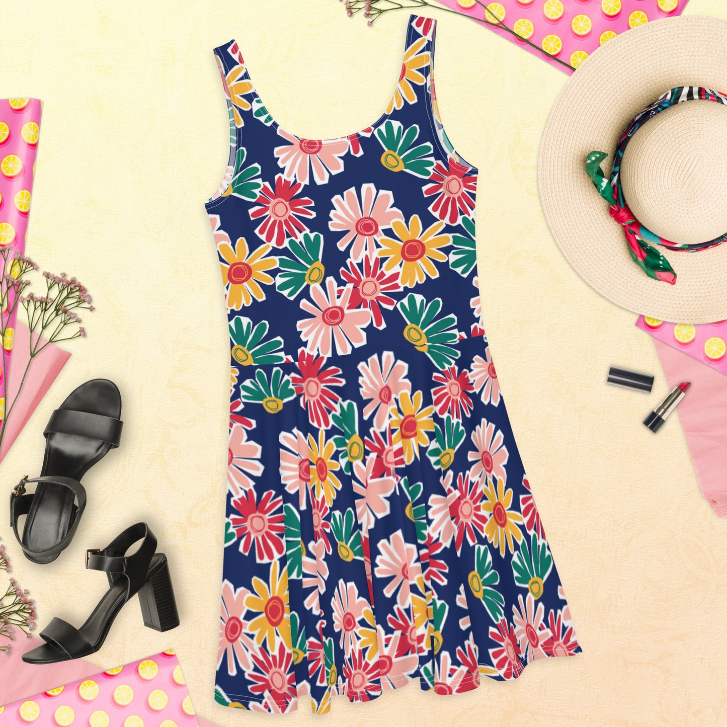 Floral Skater Dress