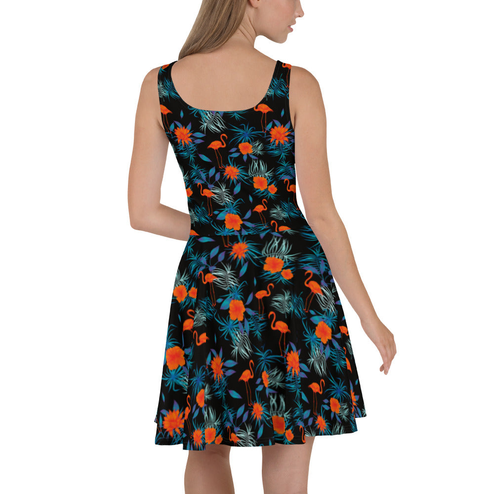 Pink Flamingo Skater Dress