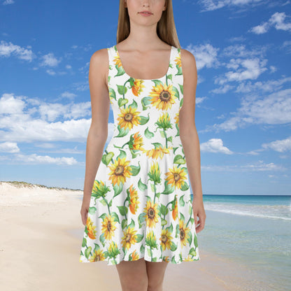 Sunflower Skater Dress