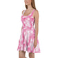 Pink Palms Skater Dress