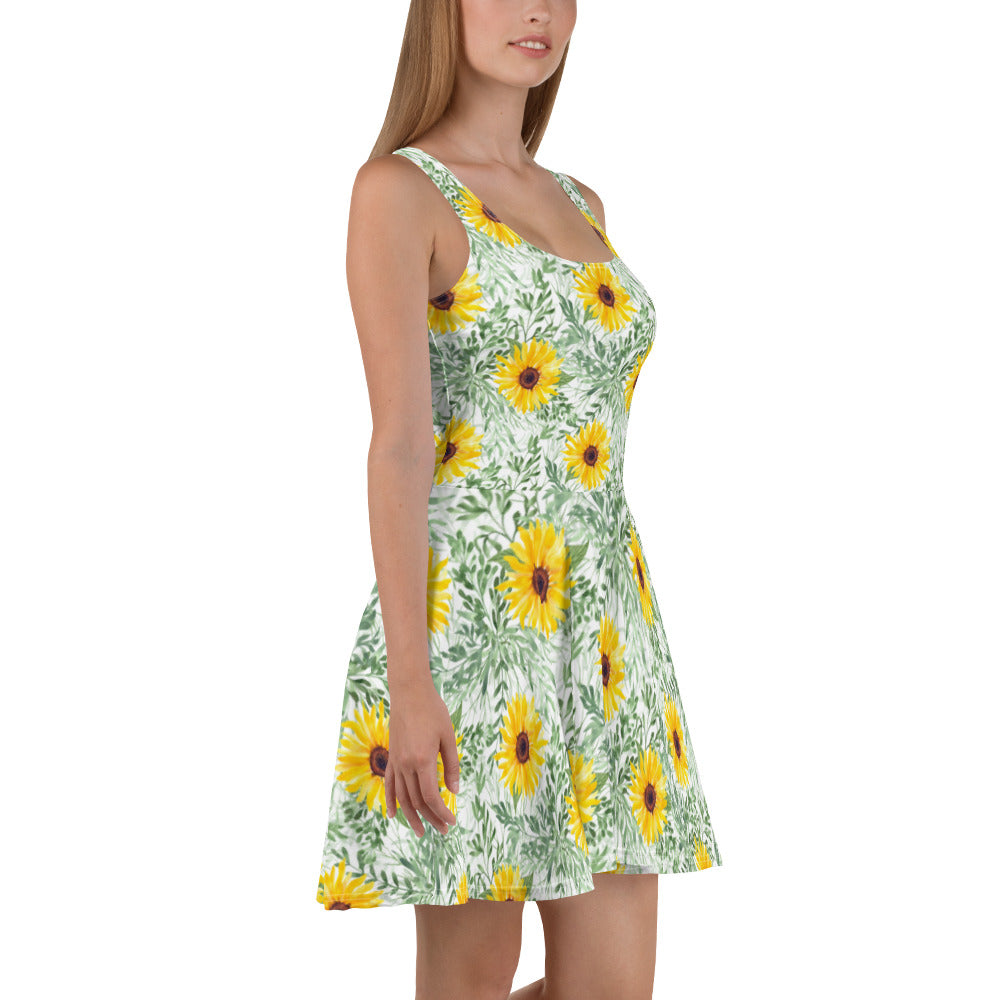 Sunflower Skater Dress