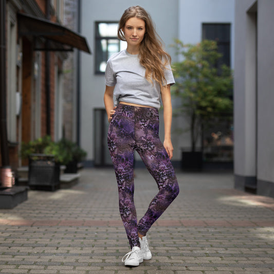 Purple Long Leggings