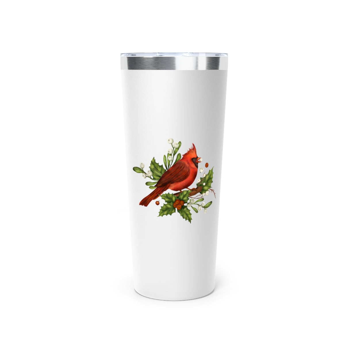 Christmas Cardinal Copper Vacuum Insulated Tumbler, 22oz