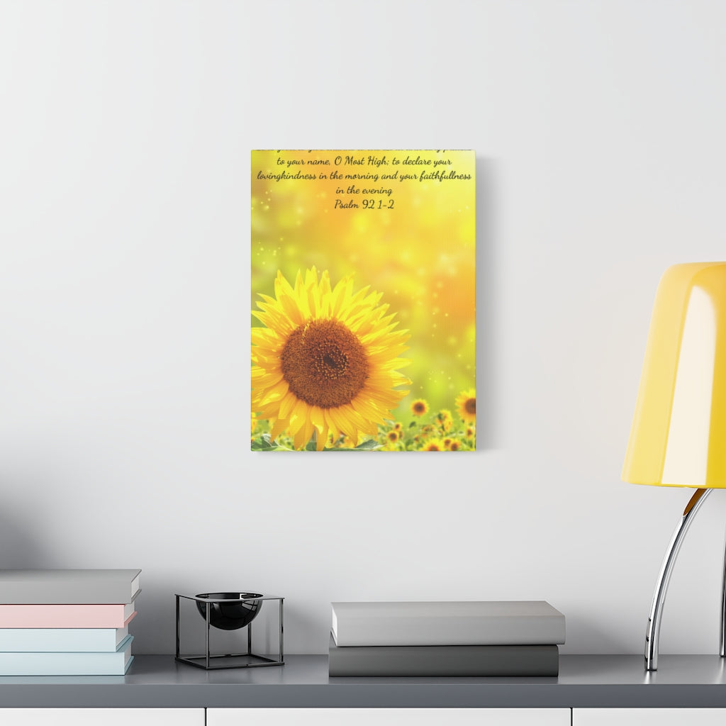 Classic Sunflower Canvas