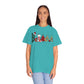 Comfort Colors T-shirt, Retro T-shirt, Believe, Christmas Tree, Christmas Stocking