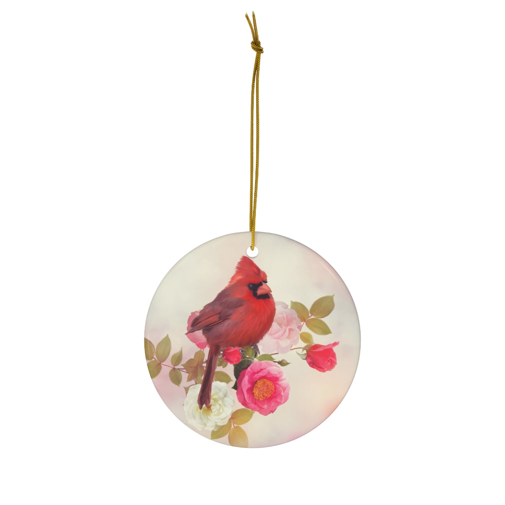 Christmas Cardinal Ceramic Ornament, 1-Pack