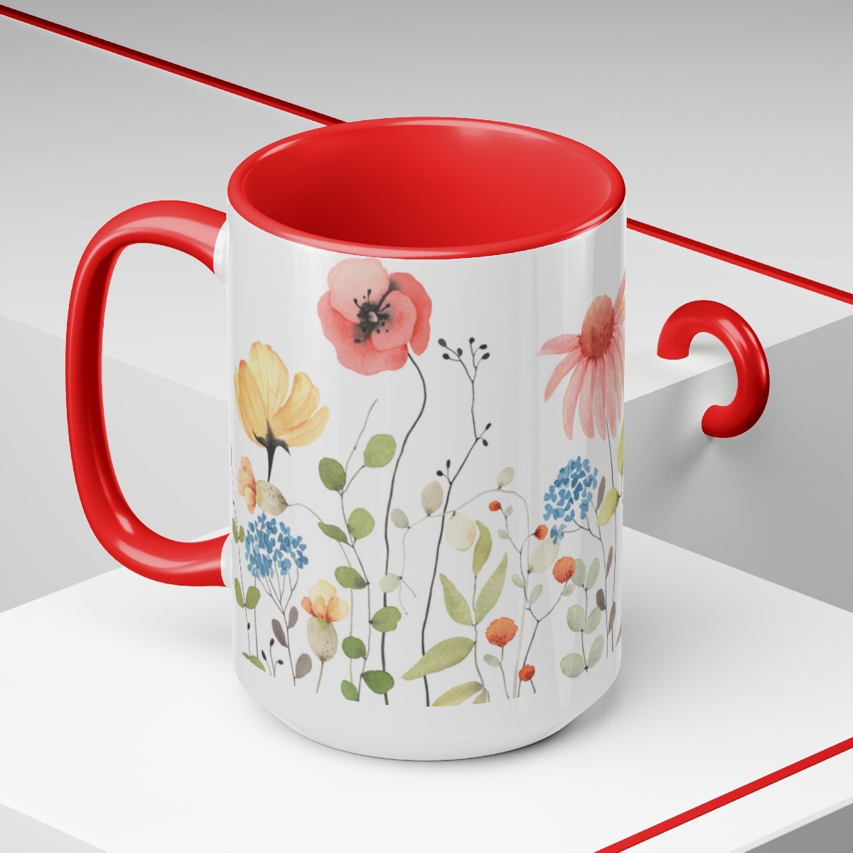 Bouquet Coffee Mugs, 15oz