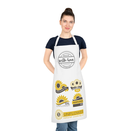 Sunflower Made with Love Adult Apron