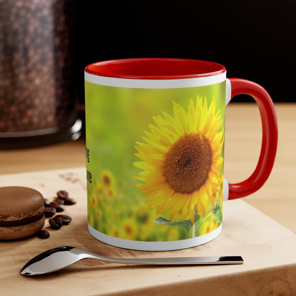 Good Morning Sunshine 11oz Accent Mug, Unique Coffee Mug, Holiday Gift