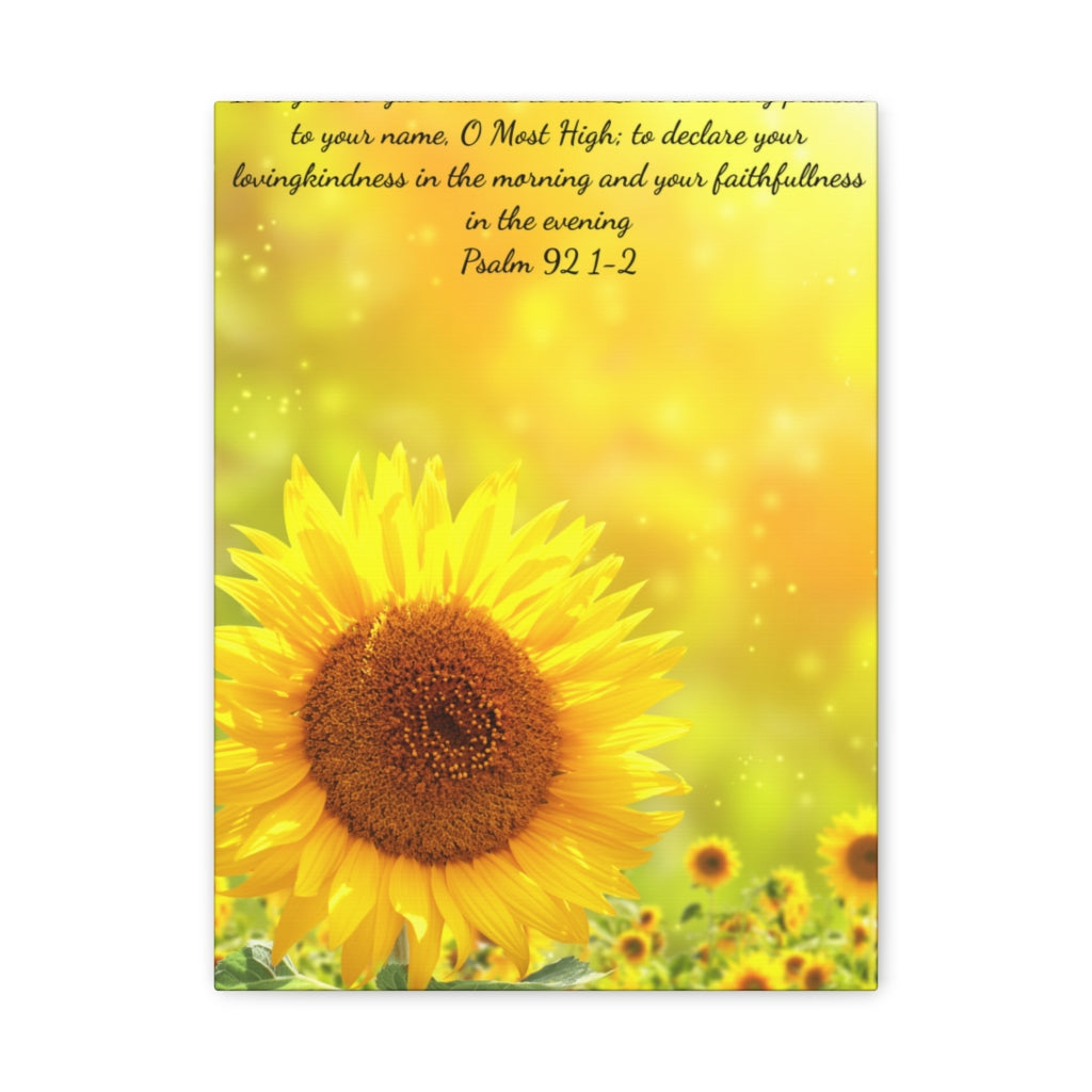 Classic Sunflower Canvas