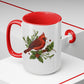 Christmas Cardinal Coffee Mugs, 15oz, Unique Coffee Mug, Holiday Gift
