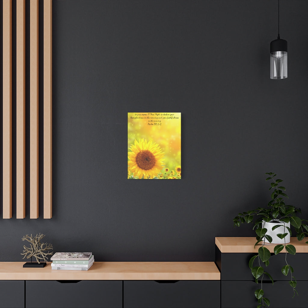 Classic Sunflower Canvas