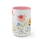 Bouquet Coffee Mugs, 15oz