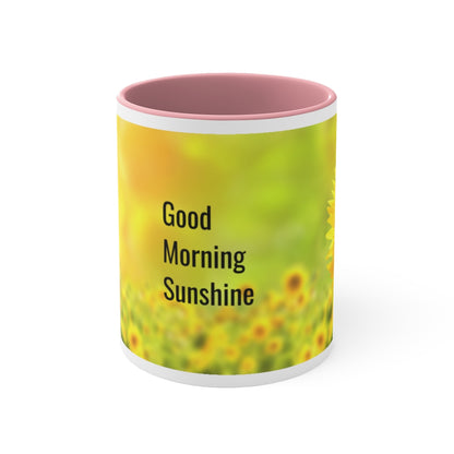 Good Morning Sunshine 11oz Accent Mug, Unique Coffee Mug, Holiday Gift