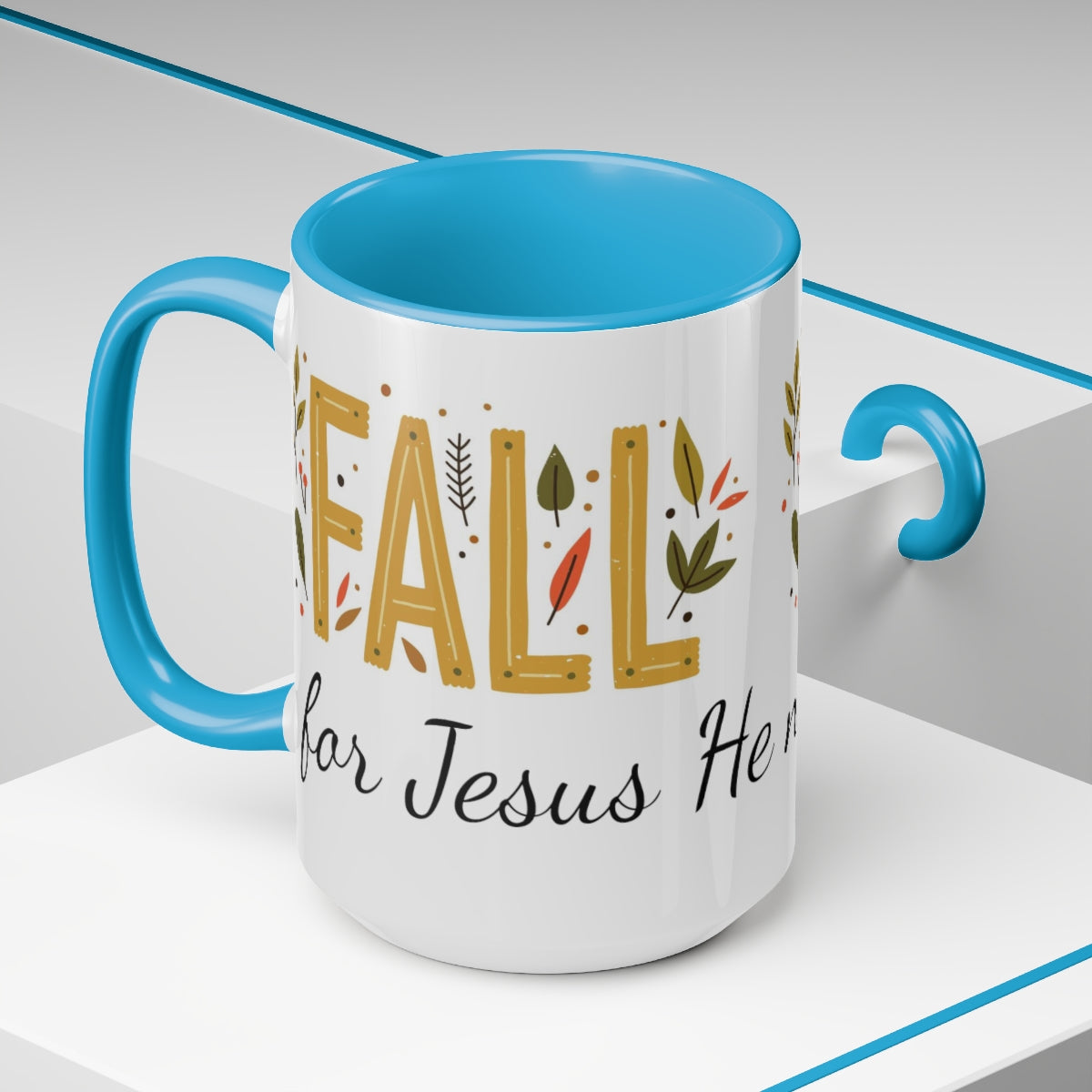 Fall For Jesus Coffee Mugs, 15oz, Unique Coffee Mug, Holiday Gift