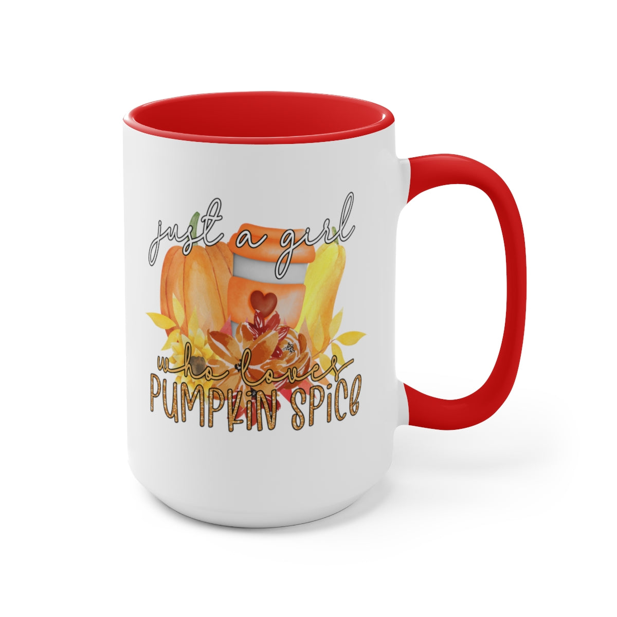 Pumpkin Spice Girl Coffee Mugs, 15oz, Unique Coffee Mug