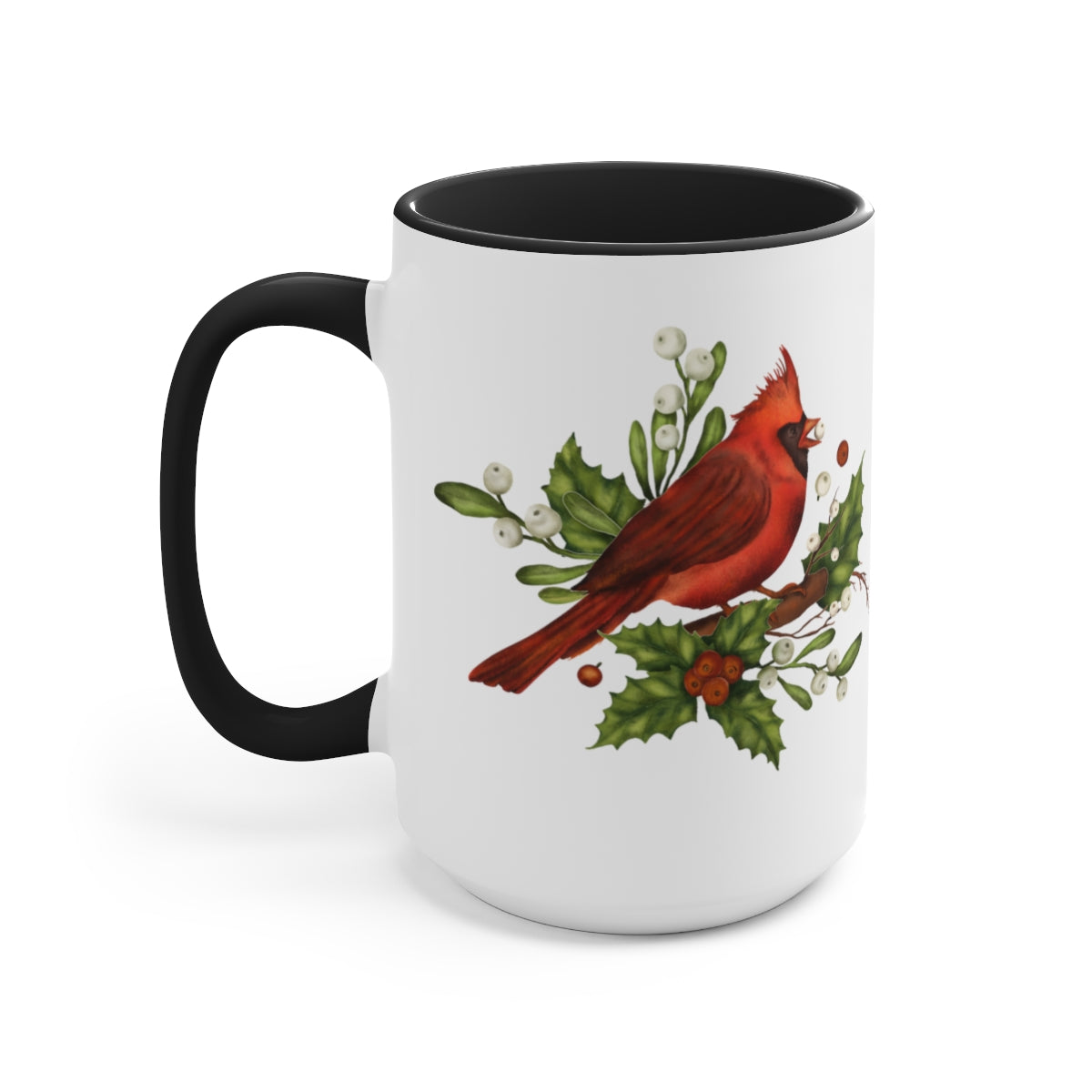 Christmas Cardinal Coffee Mugs, 15oz, Unique Coffee Mug, Holiday Gift